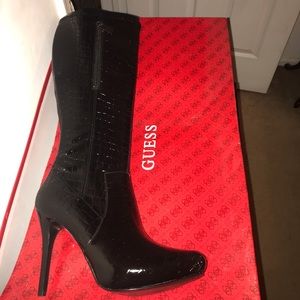 Guess Women Stiletto Crocco like Boots. NEVER WORN